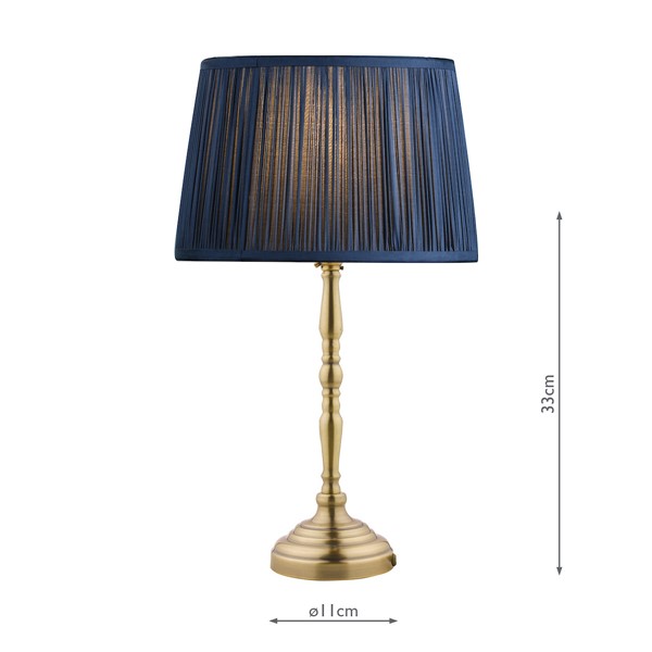 (image for) Laura Ashley Corey Antique Brass Candlestick Table Lamp Base Only